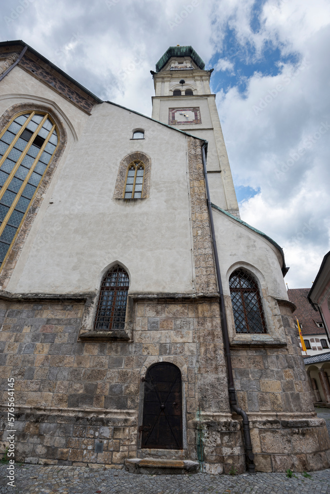 Parish church of St. Nicholas, in the old town of Hall in Tyrol, Austria