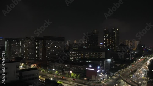 Wallpaper Mural Flyover Pramuka Night pan right Torontodigital.ca