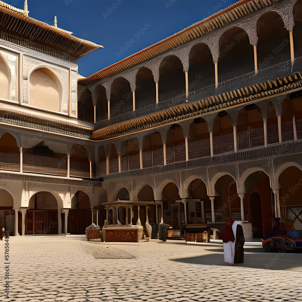courtyard of the palace