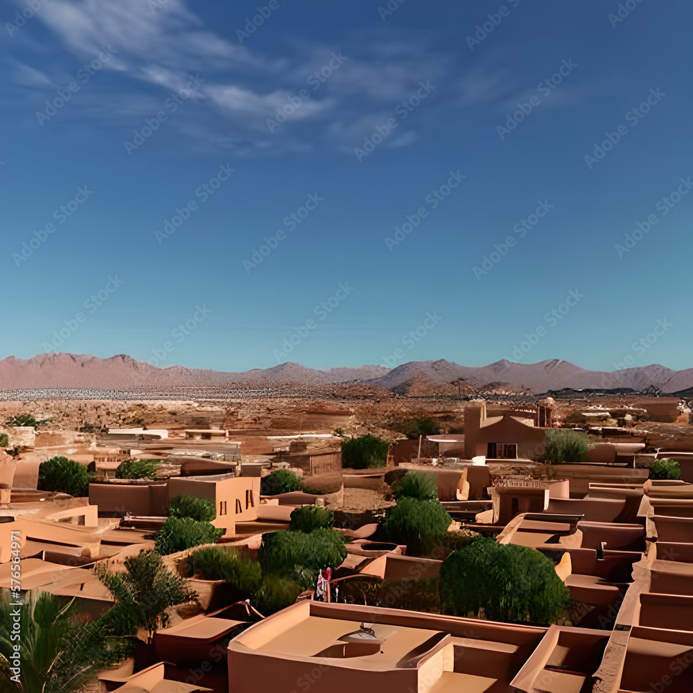 Marrakech in the desert