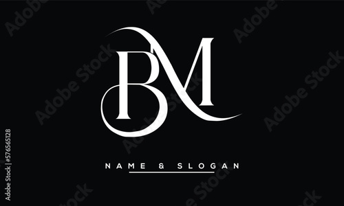 BM,  MB,  B,  M  Abstract  Letters  Logo  Monogram