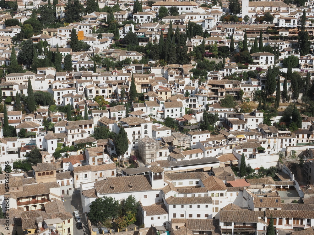 La ciudad de Granada desde las alturas