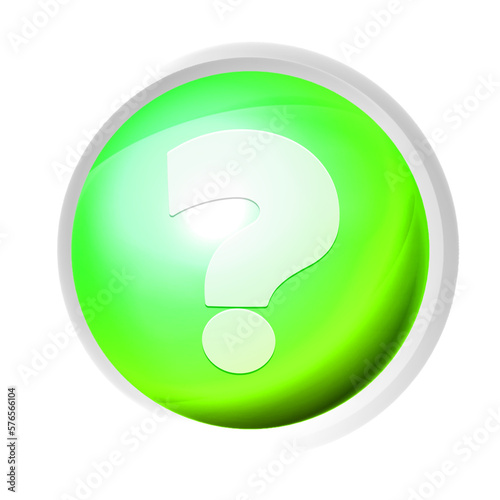 Question mark symbol colorful game button