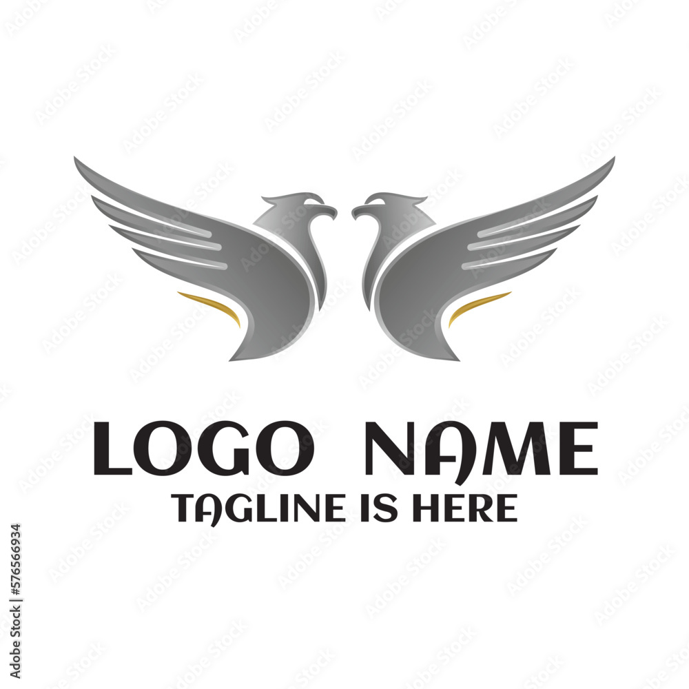 Phoenix eagle bird or dove character logo facing shape and flapping wings. Hawk and falcon freedom for sport mascot Phoenix eagle bird or dove character logo facing shape and flapping wings. Hawk and falcon freedom for sport mascot