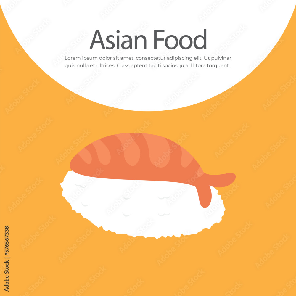 Japanese traditional food sushi vector illustration. Japanese traditional food sushi vector illustration.