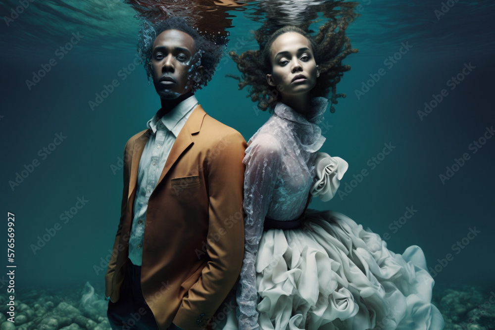 underwater couple 