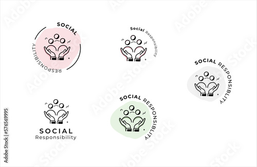 Social Responsibility vector icon.