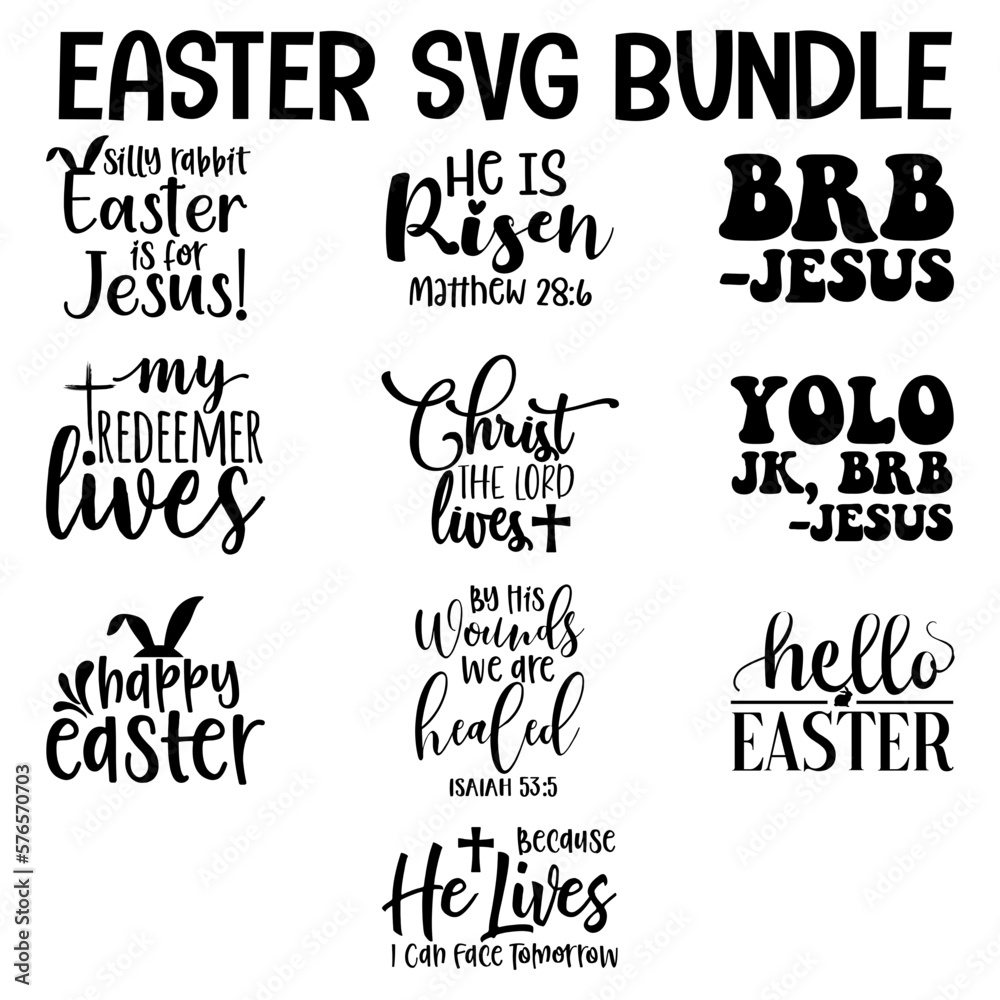 Fototapeta premium Easter Day SVG
