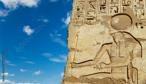 Fotografi Temple of Ramesses III at Medinet Habu in Luxor, Egypt