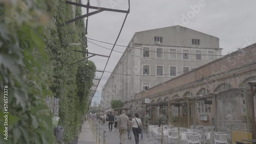 Art District LXFactory in Lisboa Portugal in LOG and slowmotion