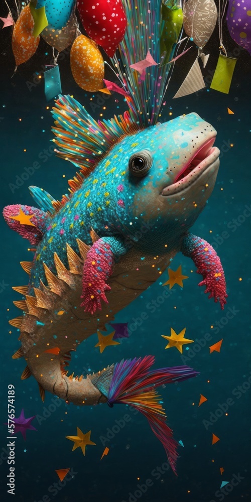 colorful piñata fish colorful piñata fish