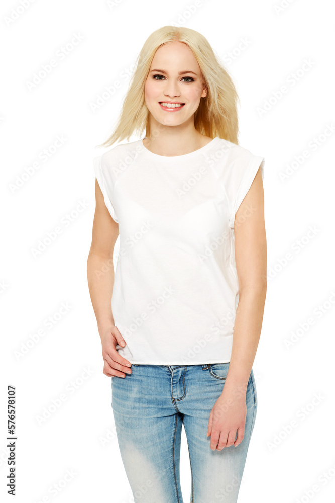 A female model from Australia with a casual outfit or fashion clothes with a cosmetic, makeup or natural face routine isolated on a png background. A female model from Australia with a casual outfit or fashion clothes with a cosmetic, makeup or natural face routine isolated on a png background.