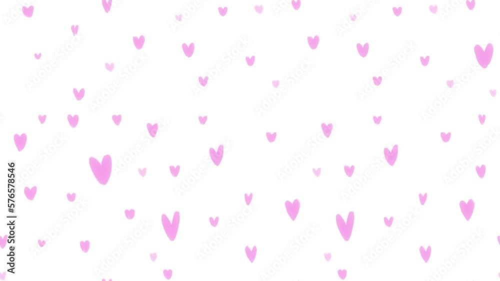 4K Diagonal Movement Pink Heart Pattern Video Background Loop 4K Diagonal Movement Pink Heart Pattern Video Background Loop