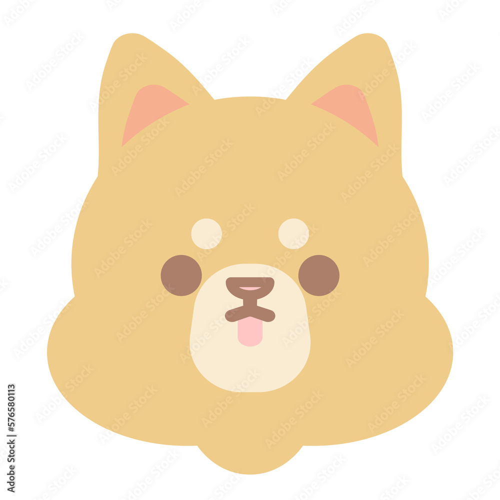 Fototapeta premium かわいい犬のデフォルメイラスト