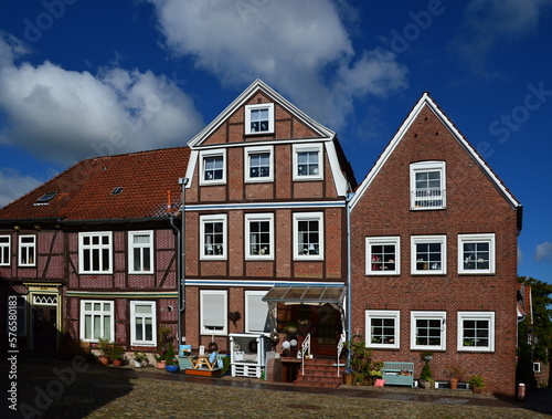 Fototapeta Naklejka Na Ścianę i Meble -  Historical Buildings in the Old Hanse Town Stade, Lower Saxony
