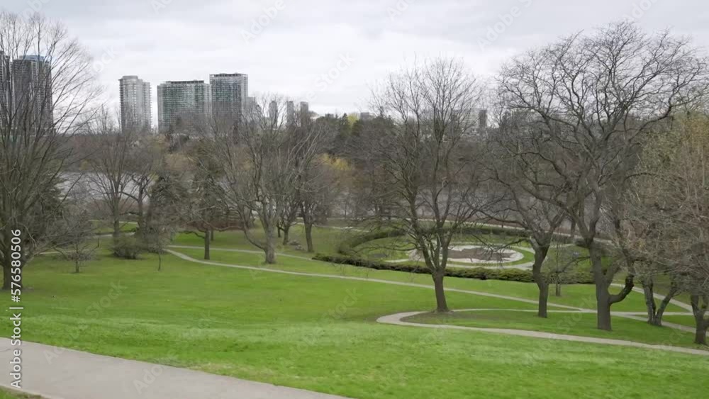 Toronto park on an overcast spring day. Toronto park on an overcast spring day.