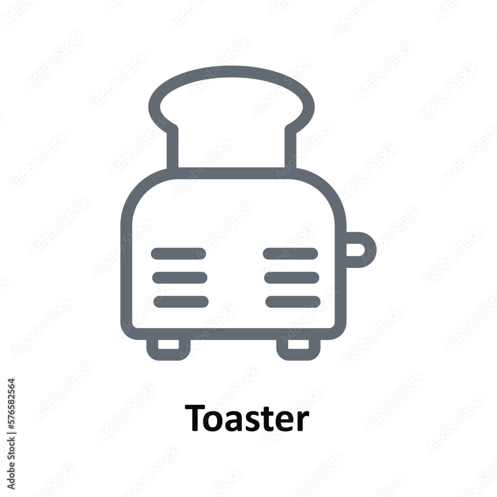 Toaster Vector Outline Icons. Simple stock illustration stock Toaster Vector Outline Icons. Simple stock illustration stock