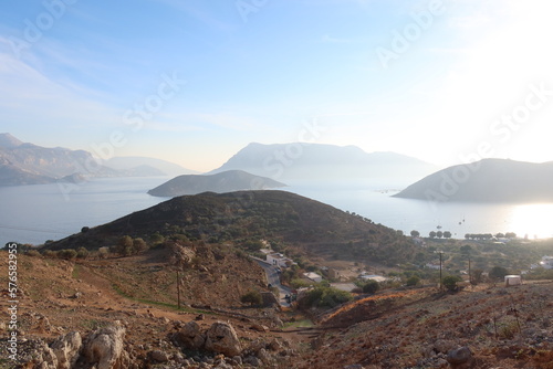 Panorama of kalymnos Greek island Mediterranean