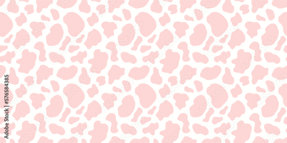Cow print vector seamless pattern design border, abstract seamless animal skin repeat background banner. Cow print vector seamless pattern design border, abstract seamless animal skin repeat background banner.