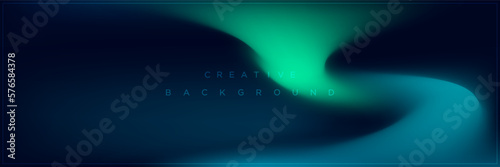 Modern abstract blue gradient banner background design