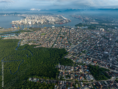 Guaruja city, Santos city. Sao Paulo state, Brazil. photo