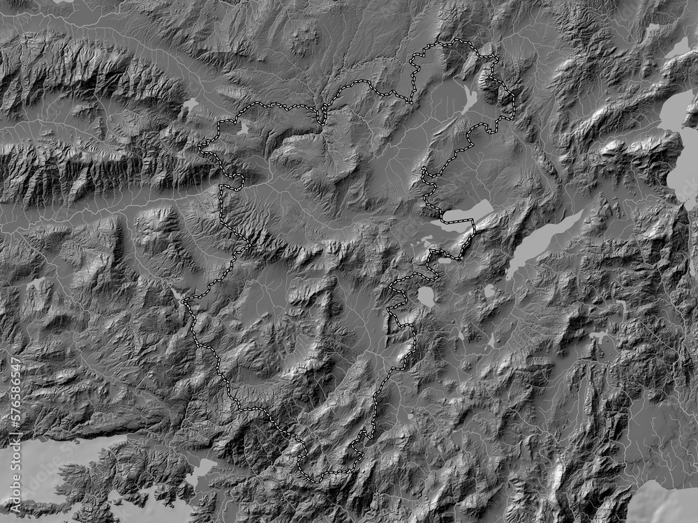 Fototapeta premium Denizli, Turkiye. Bilevel. No legend