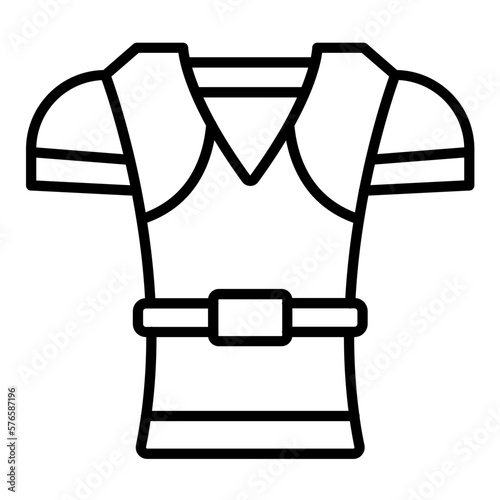 Rugby Armor Icon Style