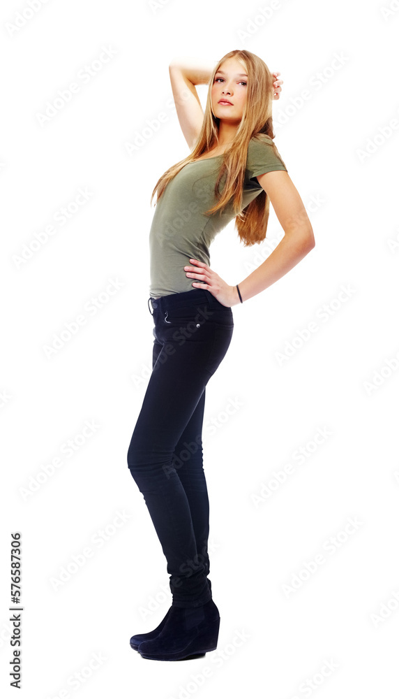 Beautiful young female fashion model posing with confidence in contemporary, retro, and vintage clothes, cosmetics and outfits isolated on a png background. Beautiful young female fashion model posing with confidence in contemporary, retro, and vintage clothes, cosmetics and outfits isolated on a png background.