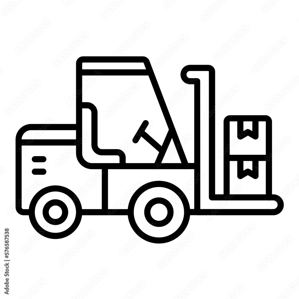 Forklift Icon Style