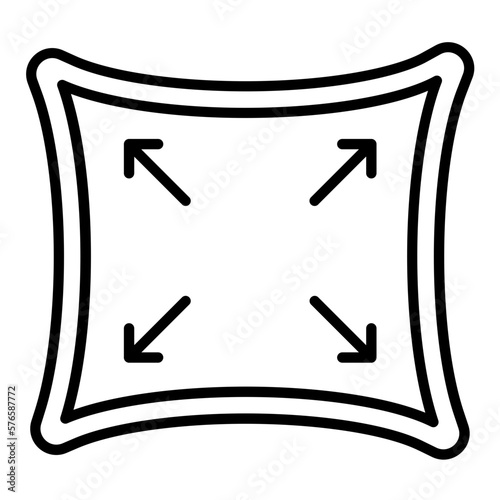 Fabric Elasticity Icon Style
