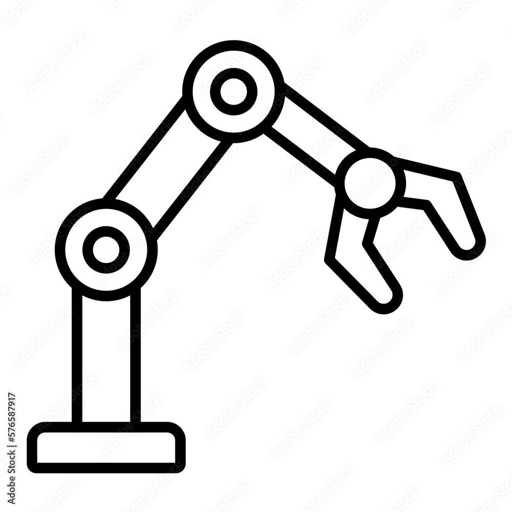 Robotic Arm Icon Style Robotic Arm Icon Style
