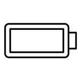 Empty Battery Icon Style