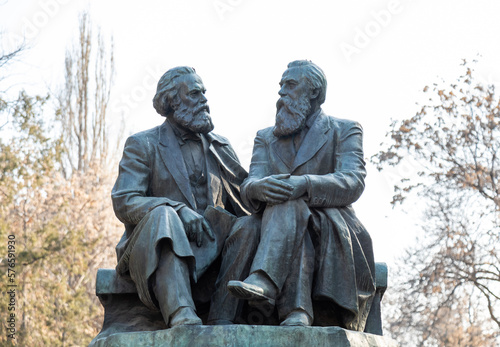 Monument of Karl Marx and Friedrich Engels