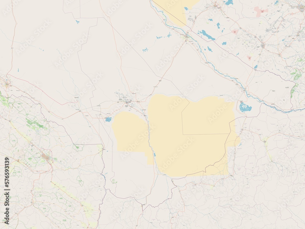 Fototapeta premium Mary, Turkmenistan. OSM. No legend