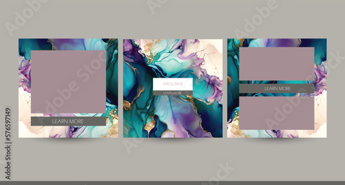 abstract luxury paint marble ink texture. Instagram social media post background. template for jewelry, make up, mothers day, easter content.