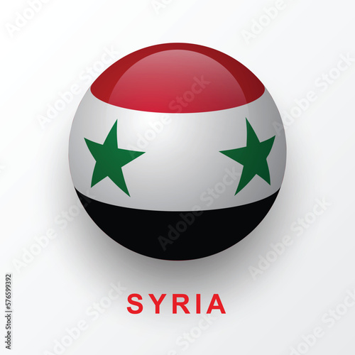 Syria flag illustration in vector design