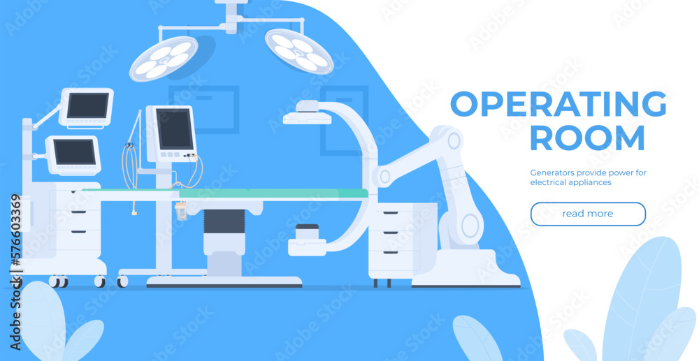 Operating Room Instruments Graphics Operating room. Medical devices for the treatment and diagnosis of ...