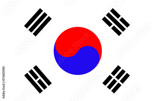 Taegeukgi, the national flag of Korea