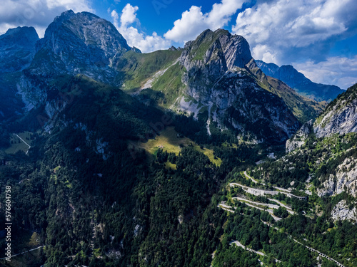 Carnia, Monte Croce pass and Monte Coglians. Nature in Friuli.