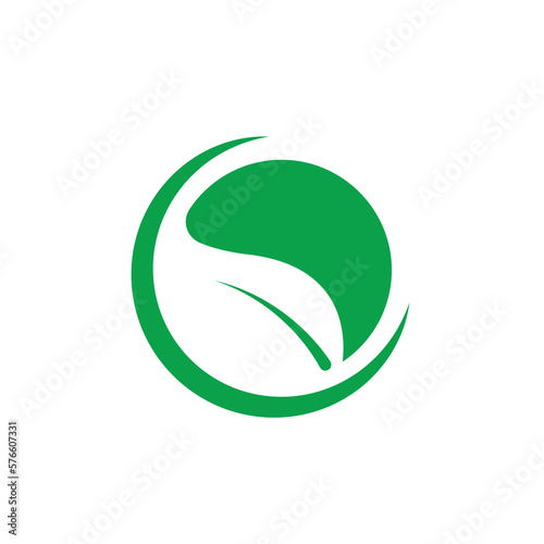 leaf eco friendly logo icon vector concept design