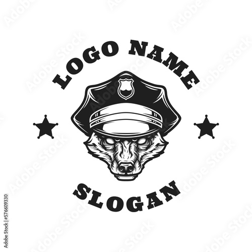 Fox Police Graphic Logo Design