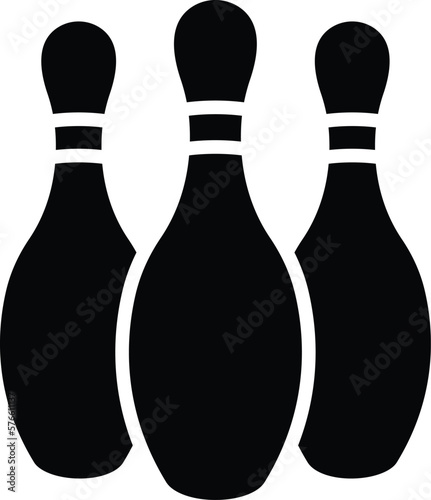 Bowling pins Vector Icon Design Illustration