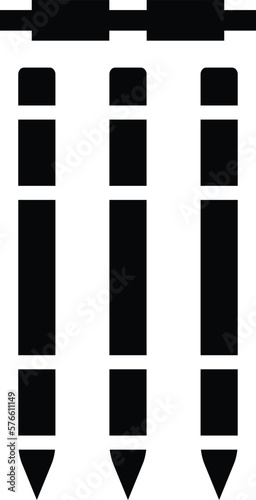 Wickets Vector Icon Design Illustration