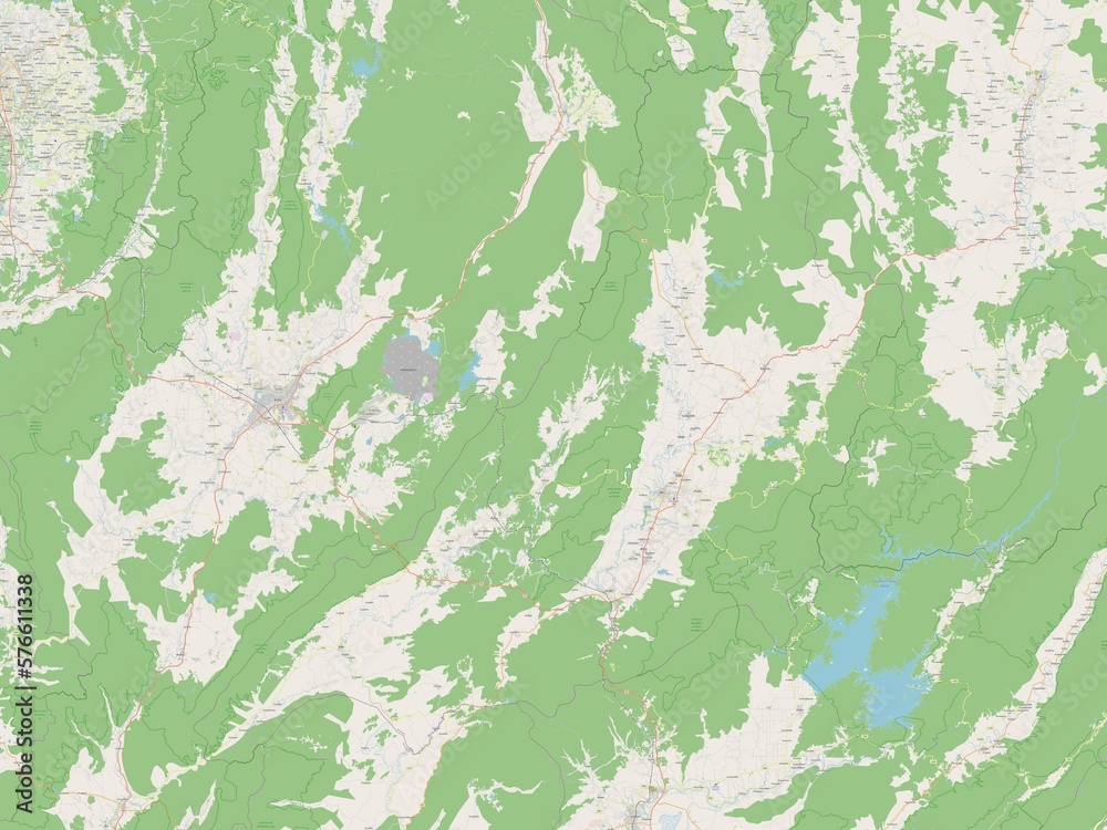 Phrae, Thailand. OSM. No legend Phrae, Thailand. OSM. No legend