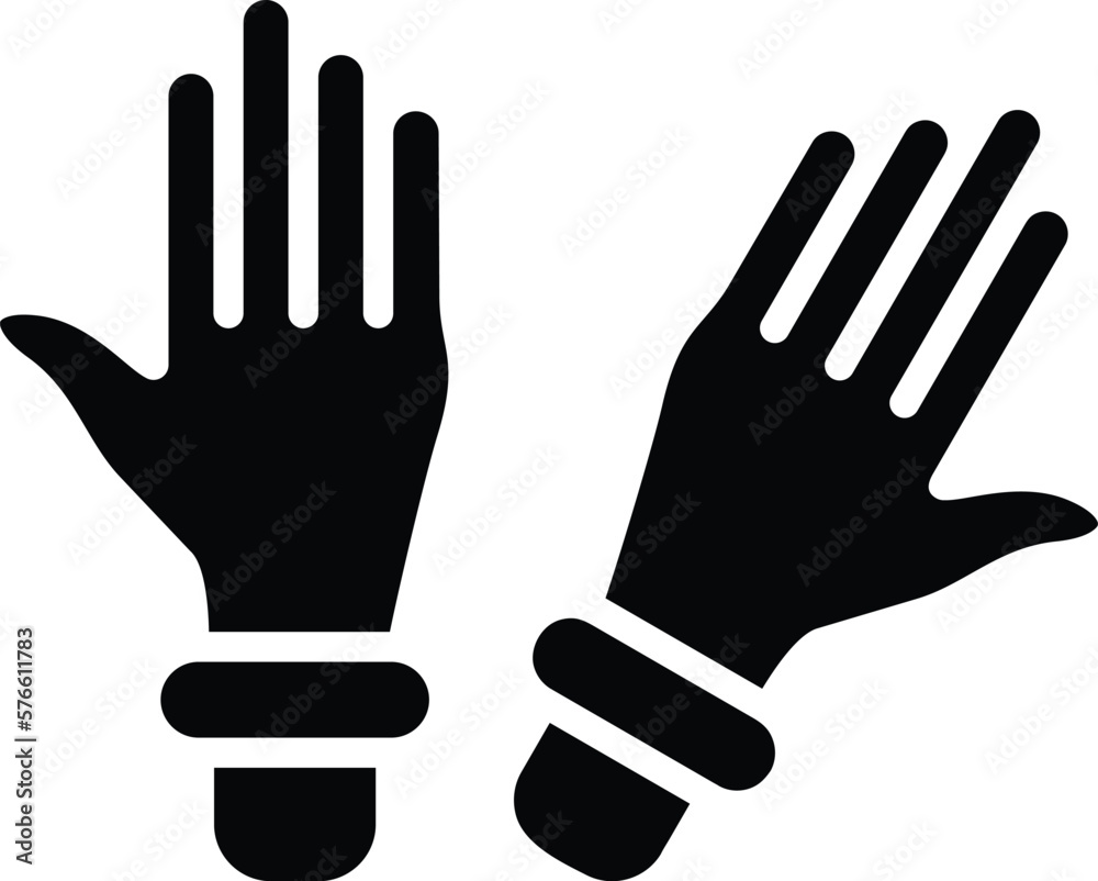 Obraz premium Gloves Vector Icon Design Illustration