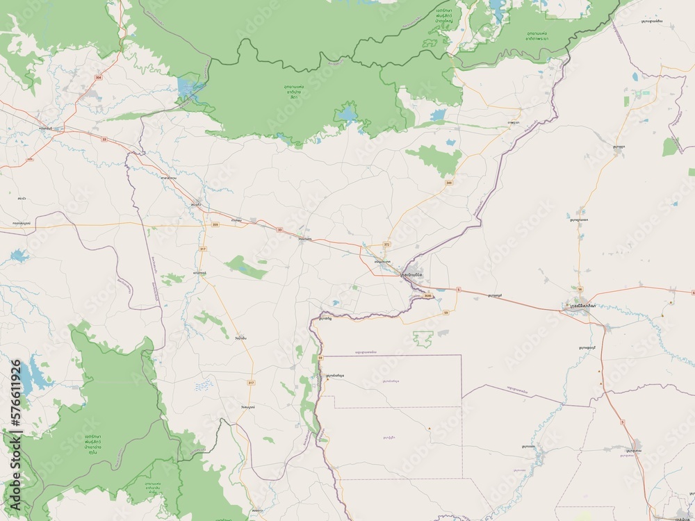 Sa Kaeo, Thailand. OSM. No legend