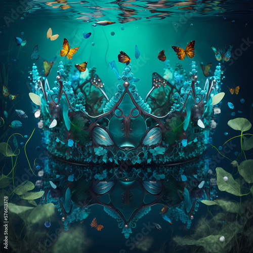 a beautiful crown, generative AI