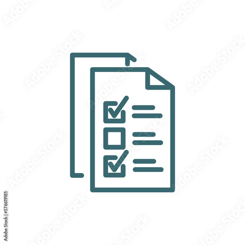 final test icon. Thin line final test, test icon from education collection. Outline vector isolated on white background. Editable final test symbol can be used web and mobile