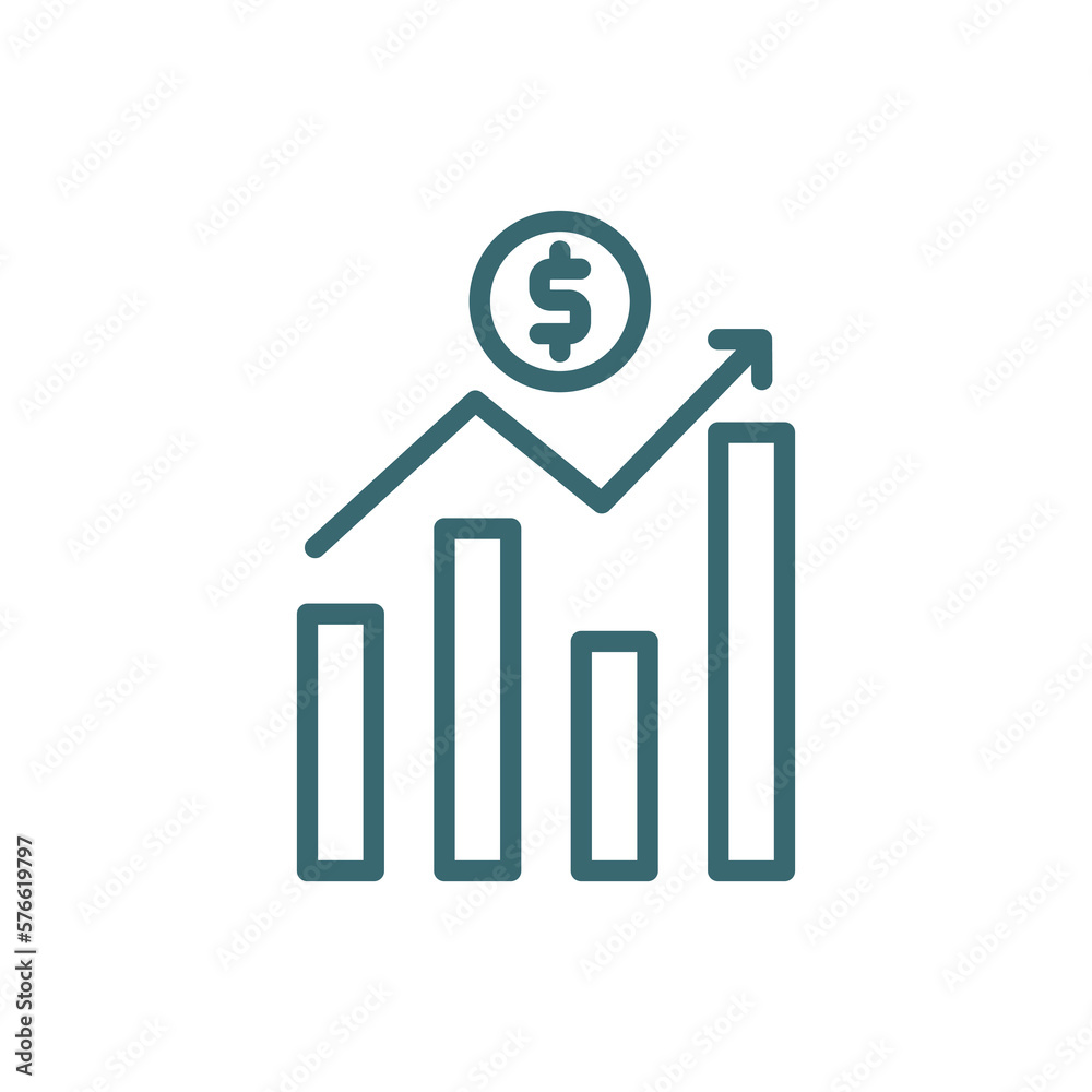 earnings icon. Thin line earnings icon from Human Resources collection. Outline vector isolated on white background. Editable earnings symbol can be used web and mobile earnings icon. Thin line earnings icon from Human Resources collection. Outline vector isolated on white background. Editable earnings symbol can be used web and mobile