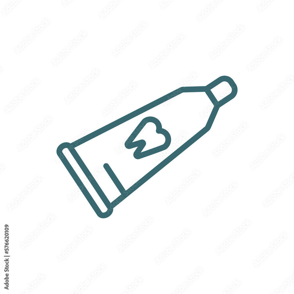 tooth paste icon. Thin line tooth paste icon from Hygiene and Sanitation collection. Outline vector isolated on white background. Editable tooth paste symbol can be used web and mobile tooth paste icon. Thin line tooth paste icon from Hygiene and Sanitation collection. Outline vector isolated on white background. Editable tooth paste symbol can be used web and mobile